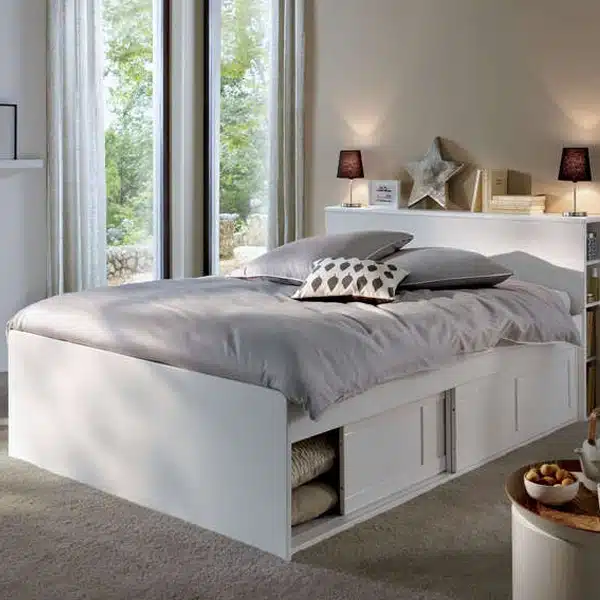 Lit pour adulte avec rangement Conforama